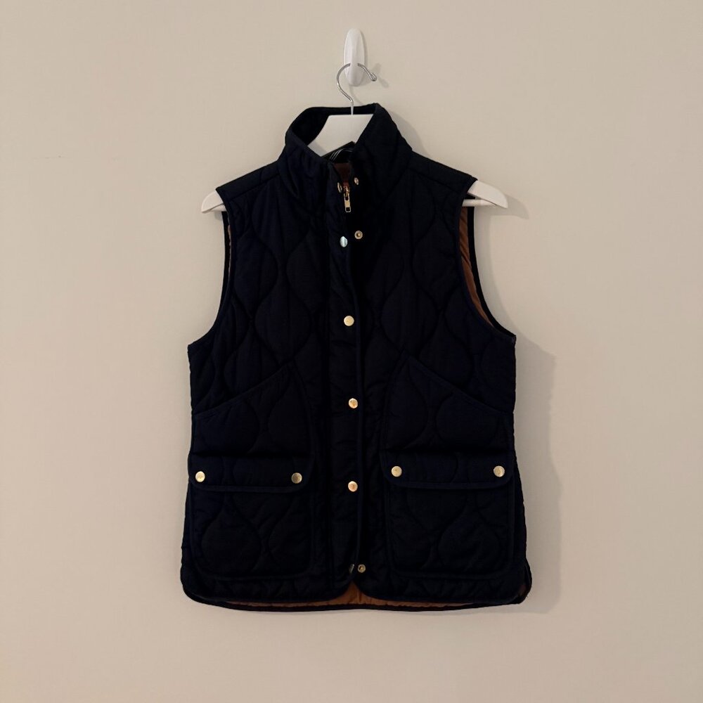 J.Crew Signature Puffer Vest – Black (Medium)
